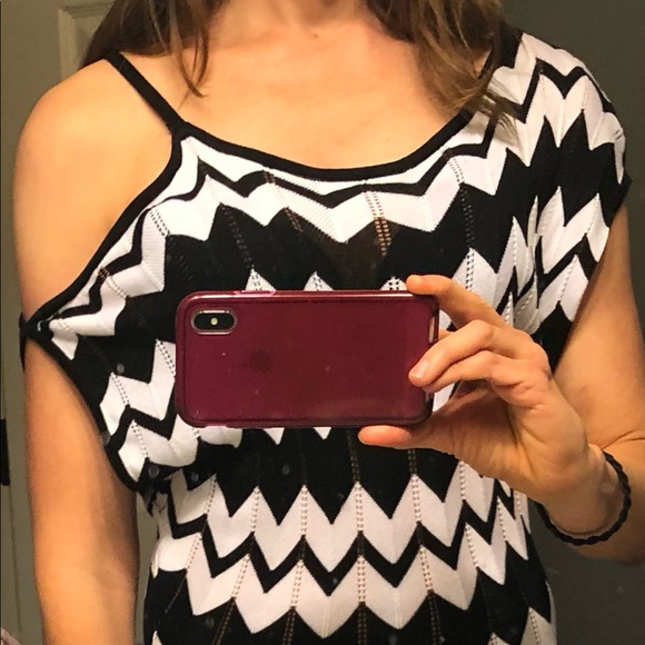 Black and White Cocktail Dress - Picture 12 of 13